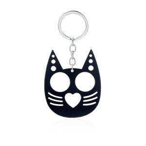Black Cat Self Defense Keychain